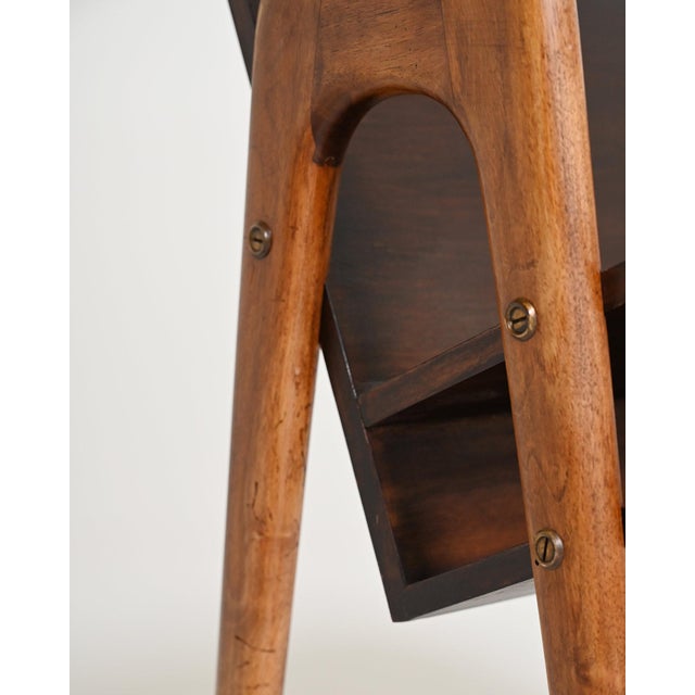 Vintage Magazine Rack in Beech and Ash, 1950s For Sale - Image 6 of 10
