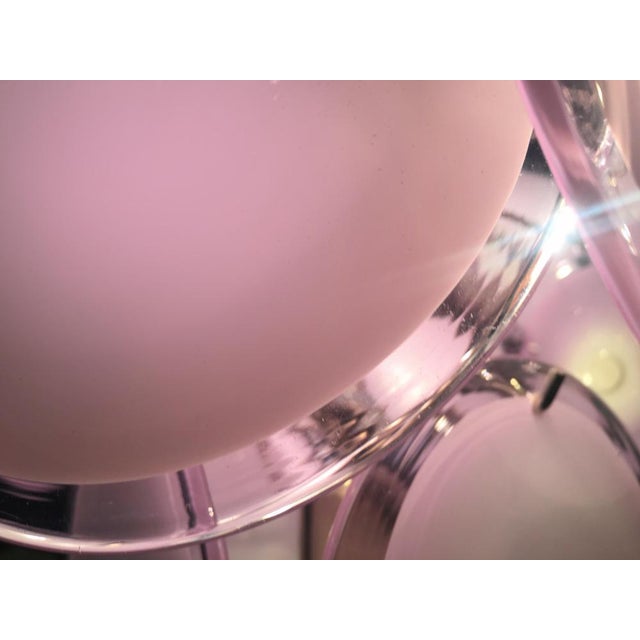 Metal Murano Glass Chandelier by Vistosi For Sale - Image 7 of 16