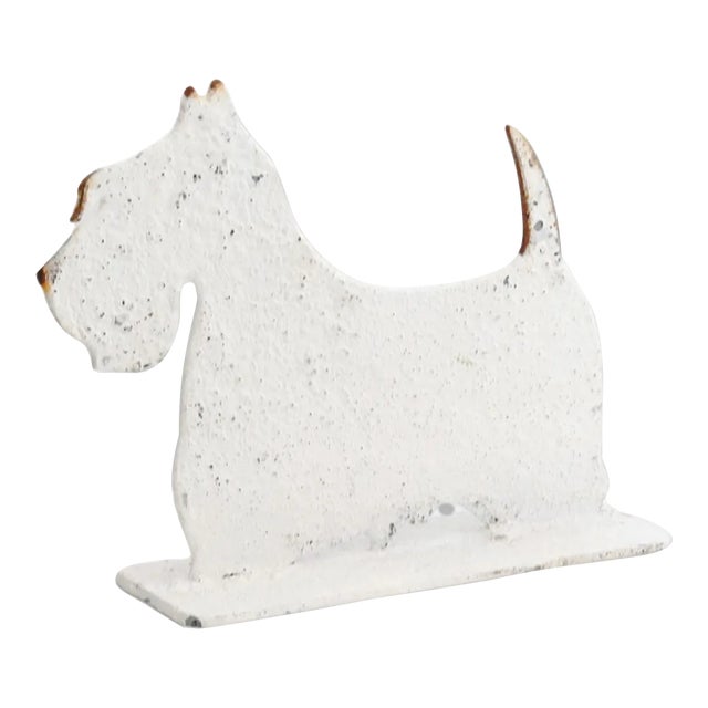 English Salvaged Metal Scottie Dog For Sale