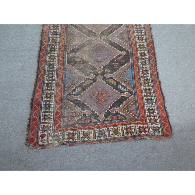 Mauve 1940s Vintage Tabriz Runner Rug - 3′5″ × 7′11″ For Sale - Image 8 of 12