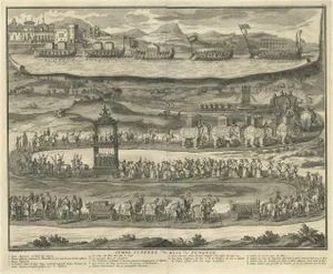 Funeral Procession of the Kings of Vietnam or Tonkin, 1725, Paper