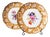 Decorative Bowls in Polychrome Floral Decoration and Gilded Rim from Meissen Porcelain, 1960s, Set of 2 For Sale