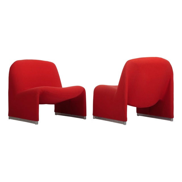 Alky Chairs attributed to Giancarlo Piretti for Artifort, 1970s, Set of 2 For Sale
