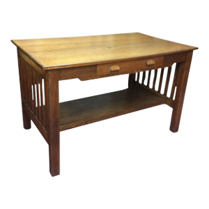 Antique Mission Style Desk, Oak Desk