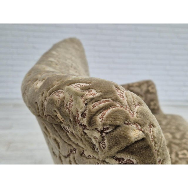 Danish 2 Seater Sofa in Velour by Fritz Hansen, 1950s For Sale - Image 12 of 18