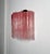 Vintage Murano Glass Tube Wall Sconces with 5 Pink Alabaster Glass Tube, 1990, Set of 2 For Sale - Image 11 of 18