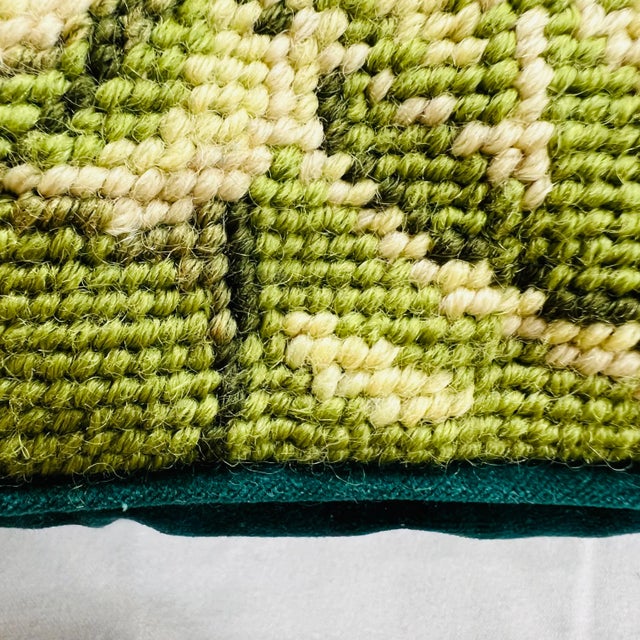 Figurative Late 20th Century Needlepoint Strawberry Pattern Pillow For Sale - Image 3 of 4