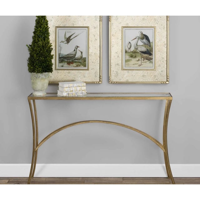 Gold Leaf Console Table Chairish