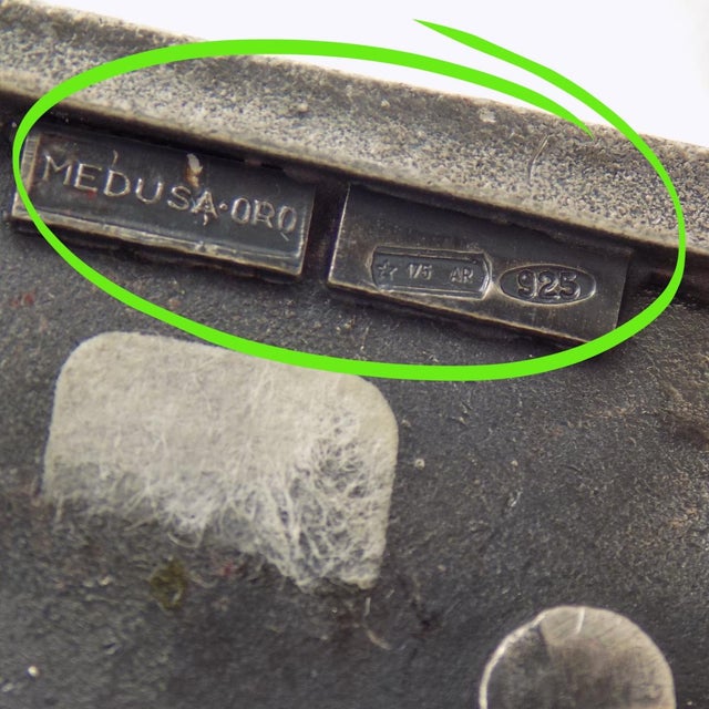 Vintage Italian Handmade Genuine Sterling Silver 925 Gramophone Figurine, 1970s For Sale - Image 9 of 13