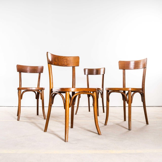 Wood Vintage Bentwood Dining Chairs, 1950s, Set of 6 For Sale - Image 7 of 8