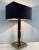 Vintage Gold and Brass Black Table Lamp, 1970s For Sale - Image 4 of 17