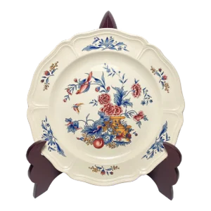 1980s Wedgewood of Etruria Williamsburg Potpourri Bird Floral Nk510