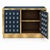 Navy Murano Glass Sphere Dry Bar on Brass Plinth from Justfurnituress SRL For Sale - Image 4 of 10