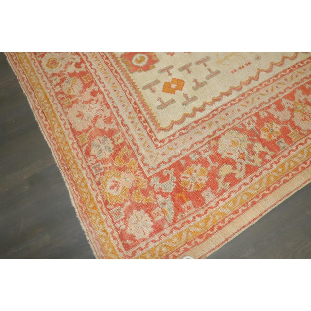 Early 20th Century Antique Zabihi Collection Ivory Turkish Oushak Carpet - 8'8" x 10'8" For Sale - Image 11 of 11