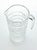 Contemporary Vintage Geometric Grid Plaid French Glass Martini Alcohol Mixing Pitcher For Sale - Image 3 of 6