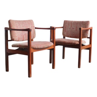 Padded Armchairs, 1960s, Set of 2 For Sale