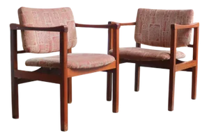 Padded Armchairs, 1960s, Set of 2