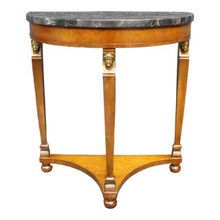 French Empire Marble Top Console For Sale