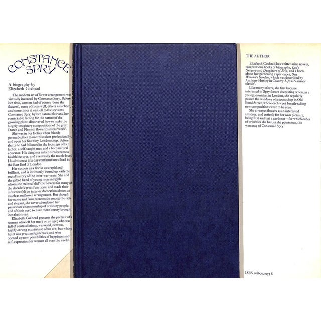 COXHEAD, Elizabeth [177] pp. William Luscombe Publisher 1975 8 3/4" x 5 3/4" Constance Spry OBE (née Fletcher, previously...
