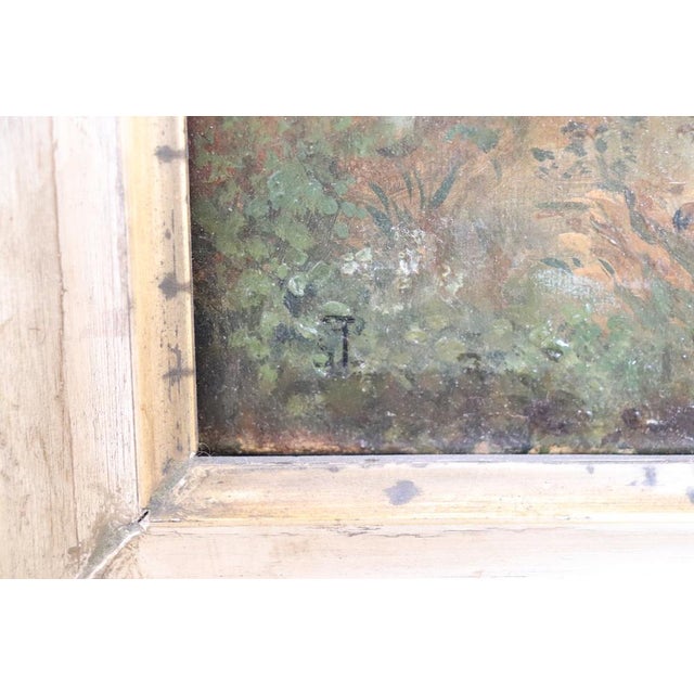 Forest Landscape, Oil Painting on Canvas, Late 19th Century, Framed For Sale - Image 4 of 10