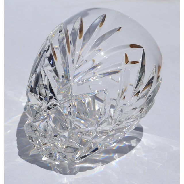 1960s Waterford Crystal Votive Candle Holder Intricate Brilliant Cut-Glass Star Base For Sale - Image 11 of 12