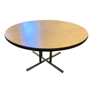 1980s Vintage Mid Century Modern Conference Table For Sale