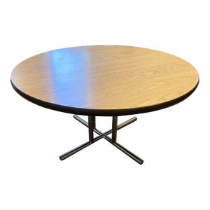 1980s Vintage Mid Century Modern Conference Table