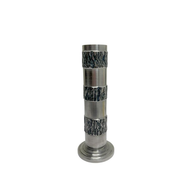 German Brutalist Steel Vases, 1970s, Set of 3 For Sale - Image 4 of 13