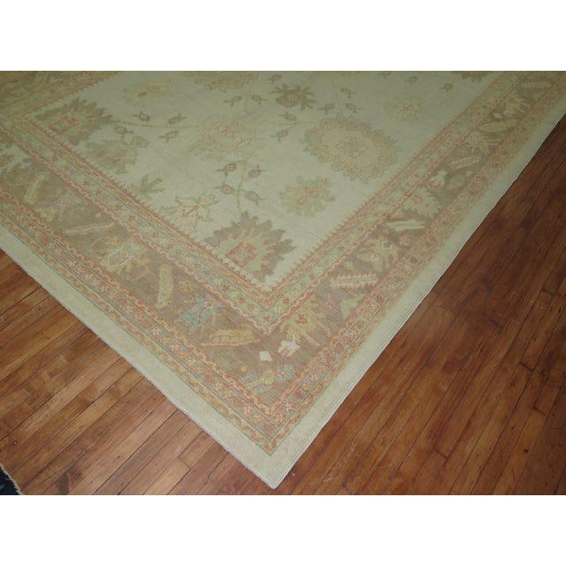 Oushak Rug, 8'6'' X 12'9'' For Sale - Image 4 of 9