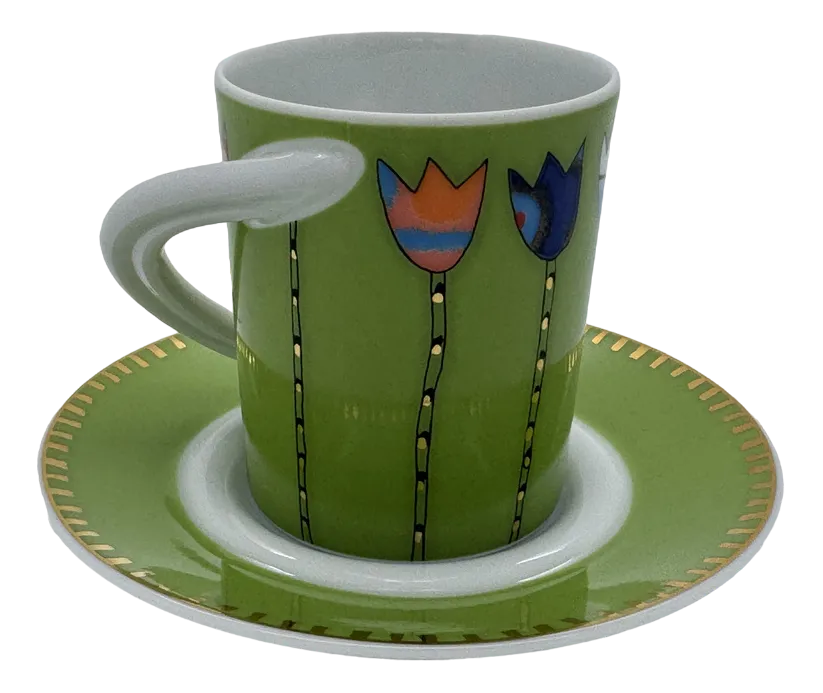 Espresso Collection Cup and Saucer No. 35 by Frauke Jaruntowski