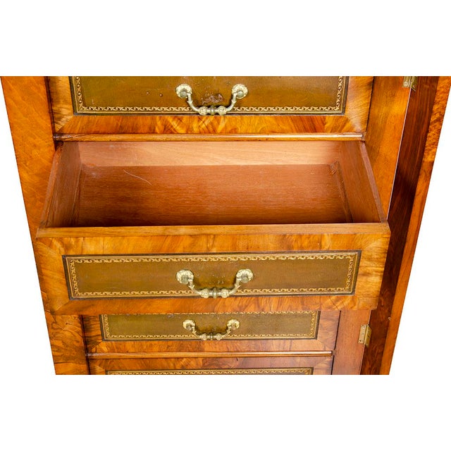 Brown Pair of Victorian Walnut Wellington Chests For Sale - Image 8 of 12