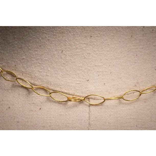 1990s 1990s 18K Gold Chain with Pink Tourmaline Drops For Sale - Image 5 of 8