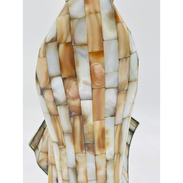 1980s Silver & Mother of Pearl Shell Madonna Sculpture by Emilia Castillo/Los Castillo For Sale - Image 15 of 18