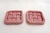 Pink Earthenware Bottle Coasters with Braided and Twisted Details from Vallauris, 1950s, Set of 2 For Sale - Image 10 of 10