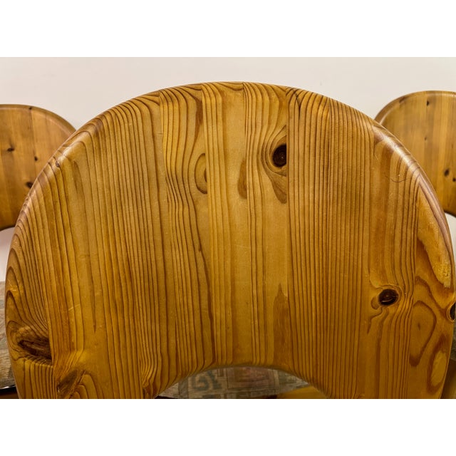 Danish Modern Brutalist Sculptural Pine Dining Chairs by Niels Koefoed for Glostrup, 1970s, Set of 6 For Sale - Image 18 of 18