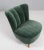 Swedish cabinetmaker cocktail chair / lounge chair. New upholstered with green velvet. Legs of stained beech. Made in the...