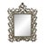 Antique Ornate Rococo Brass Easel Mirror | Victorian Dressing Table Vanity Mirror | Figural Scrollwork Frame For Sale