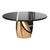 "Populaire" Round Table With Bronze and Stainless Steel, Handmade For Sale In Los Angeles - Image 6 of 7