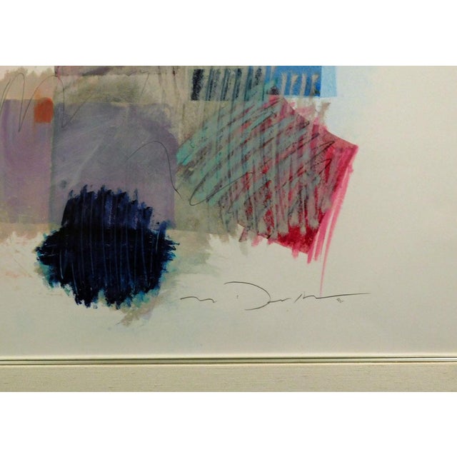 Mark Dickson Untitled Mono Type #1455 Original Art on Paper Hand Signed, Framed For Sale - Image 4 of 4