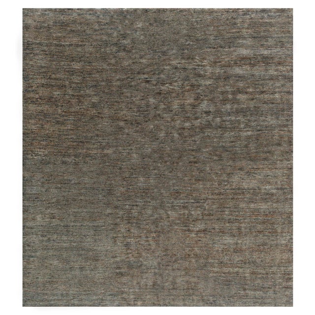 Abstract Modern Custom Hand-Knotted Hemp Rug by Doris Leslie Blau For Sale