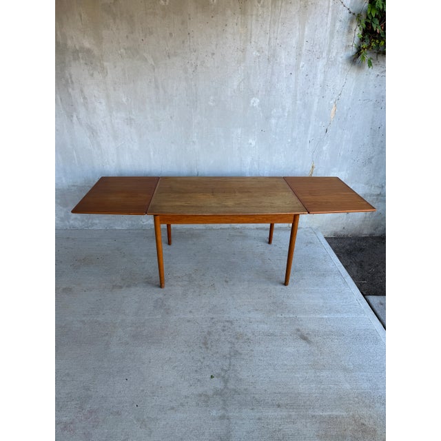 1950s Willy Beck Teak Dining Table by Askel Bender Madsen and Ejner Larsen For Sale - Image 10 of 12