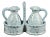 Ceramic Vinegar Oil Set by Capri, Set of 2 For Sale