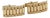 Mid 20th Century Pair of Fancy Long Link 14k Yellow Gold Cufflinks For Sale