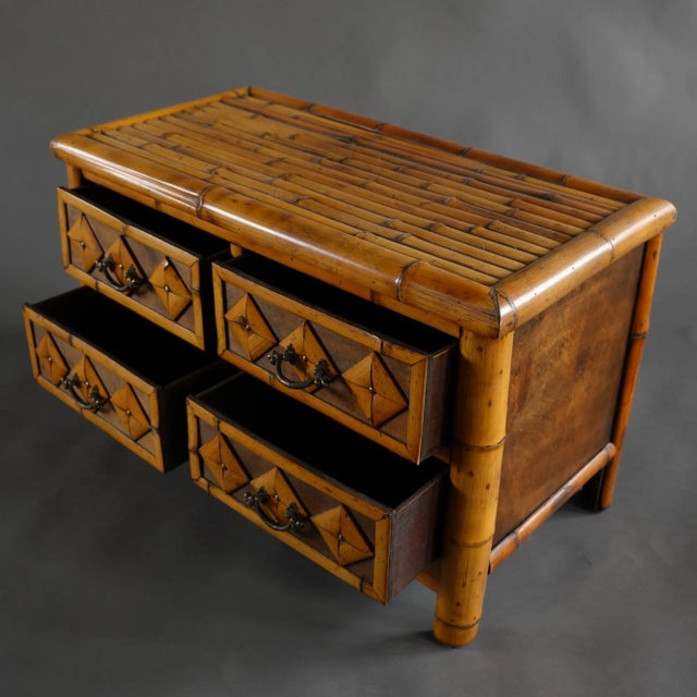 Check out this vintage low chest of drawers that heavily leans into a very specific aesthetic. The British Colonial /...