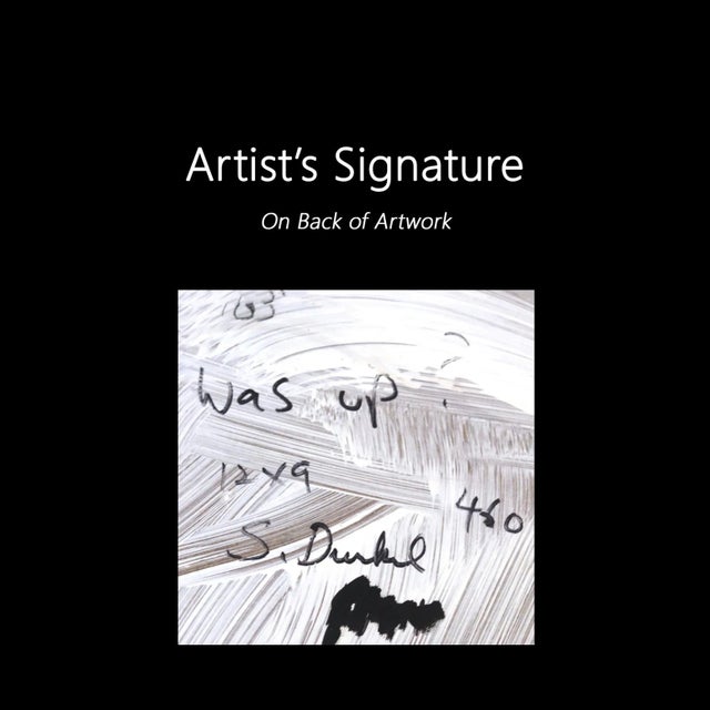 Original Framed Cute Dog Artwork "Was Up" Oil Painting by Stuart Dunkel For Sale - Image 9 of 9