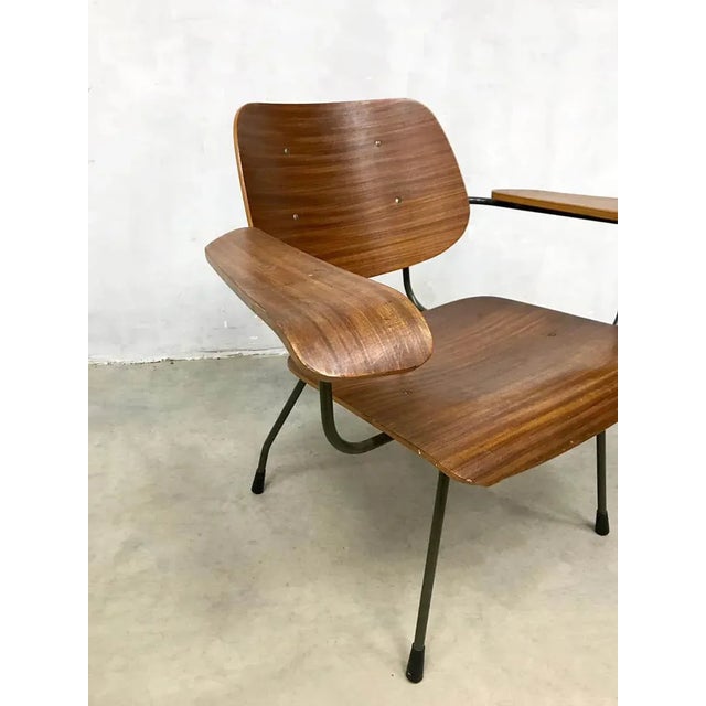 Vintage Plywood Armchair by Tjerk Reijenga for Pilastro For Sale - Image 3 of 7