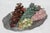 Stone Grape Cluster Decorative stone grape bunch Polished gemstones Stone fruits Multicolor fruits Summer table decor...