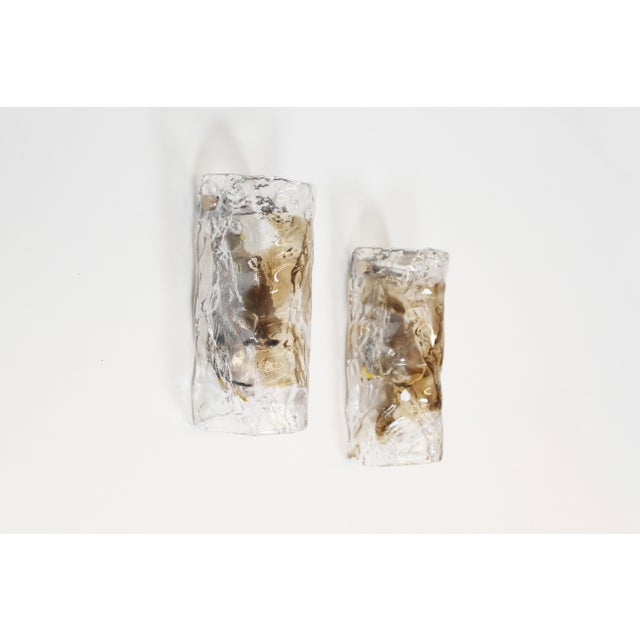 Vintage Murano Glass Wall Lamps from AV Mazzega, 1970s, Set of 2 For Sale - Image 9 of 9