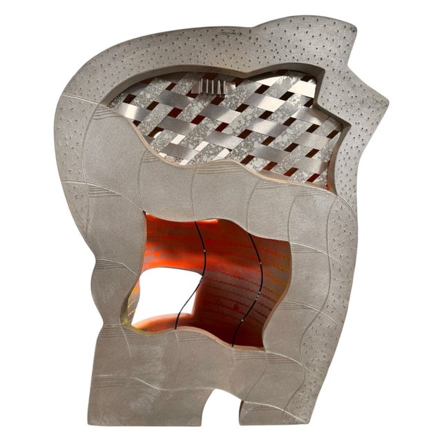 Postmodern 1990s Jamie Davis (B. 1945) Untitled, Architecture of Clay Sculpture - Set of 2 For Sale - Image 3 of 15
