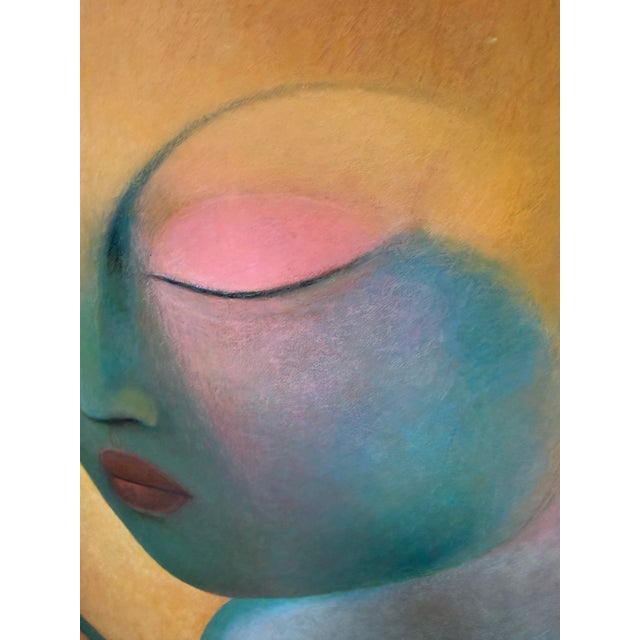 Circa 2018 Richard Stodart "Earth Ii" Original Painting, Framed For Sale - Image 11 of 12